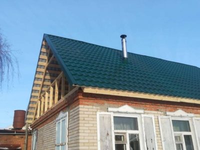 Реконструкция крыши в Троицке